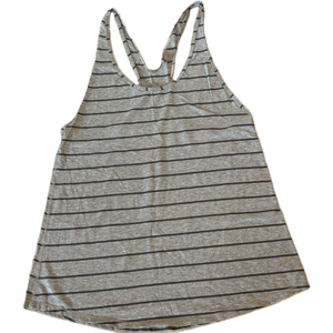 Lululemon Women’s Tank top Cayman Om Grey Stripe Size 8